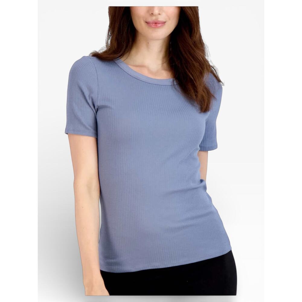 Lucky Brand Ribbed Crew Neck Tee 3-Pack Women’s Large NWT - Picture 3 of 5